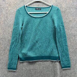 The North Face Pullover Womens Small Blue Pullover Sweatshirt Fleece Cotton